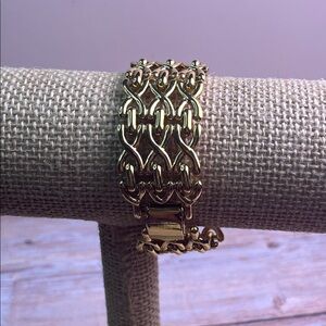 Vintage Napier Gold Links Chunky 80's Bracelet
